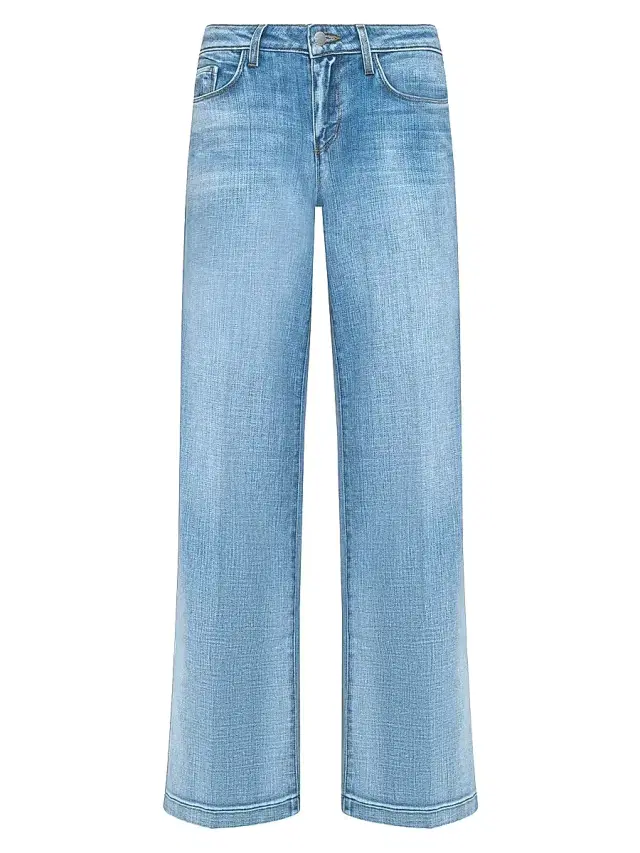 L'AGENCE Women's Joanne Low-Rise Wide-Leg Jeans - Dry Ice