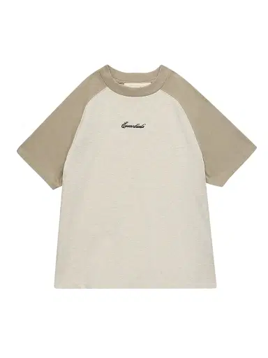 Fear of God Essentials Little Kid's & Kid's Logo Raglan-Sleeve T-Shirt - Oatmeal Sea - Size 10 | Thumbnail 1 Fear of God Essentials Little Kid's & Kid's Logo Raglan-Sleeve T-Shirt - Oatmeal Sea - Size 10 | Thumbnail 1