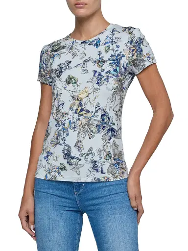 L'Agence Women's Ressi Butterfly Crewneck T-Shirt | Thumbnail 3