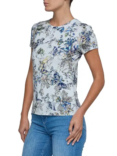 L'Agence Women's Ressi Butterfly Crewneck T-Shirt | Thumbnail 4