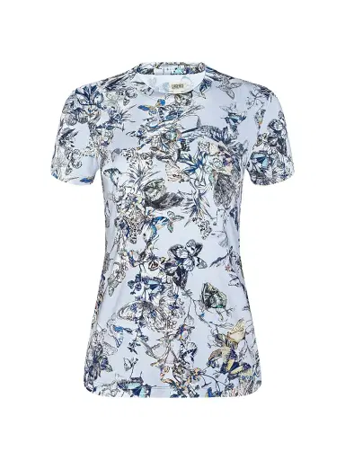 L'Agence Women's Ressi Butterfly Crewneck T-Shirt | Thumbnail 1