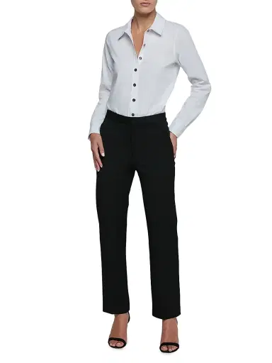 L'Agence Women's Blake Button-Front Bodysuit | Thumbnail 2