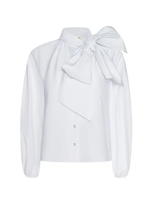 L'AGENCE Women's Deon Poplin Tieneck Shirt - White