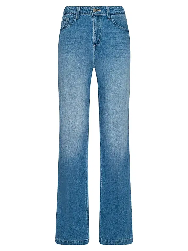 L'AGENCE Women's Scottie High-Rise Wide-Leg Jeans - Anaheim