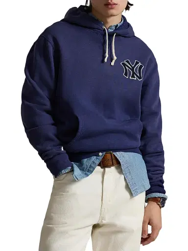 Polo Ralph Lauren Men's Yankees Vintage Fleece Hoodie | Thumbnail 3 Polo Ralph Lauren Men's Yankees Vintage Fleece Hoodie | Thumbnail 3