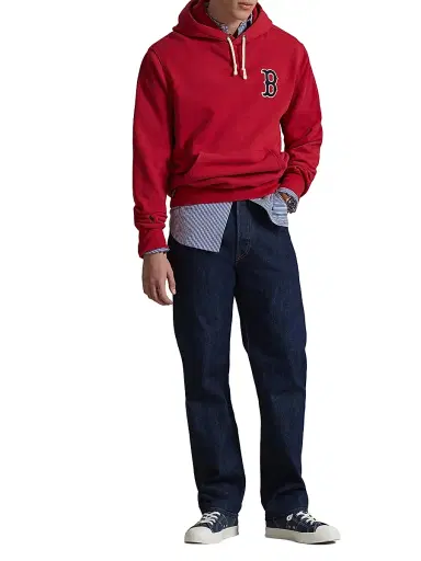 Polo Ralph Lauren Men's Red Sox Vintage Fleece Hoodie | Thumbnail 2 Polo Ralph Lauren Men's Red Sox Vintage Fleece Hoodie | Thumbnail 2