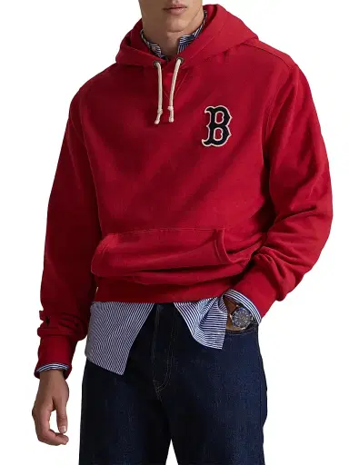 Polo Ralph Lauren Men's Red Sox Vintage Fleece Hoodie | Thumbnail 3 Polo Ralph Lauren Men's Red Sox Vintage Fleece Hoodie | Thumbnail 3