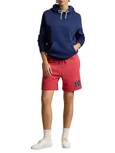 Polo Ralph Lauren Men's Yankees Vintage Fleece Shorts - Sunrisered | Thumbnail 2 Polo Ralph Lauren Men's Yankees Vintage Fleece Shorts - Sunrisered | Thumbnail 2