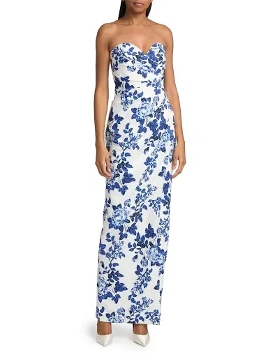 As It May Women's Colette Floral Strapless Sweetheart Gown | Thumbnail 3 As It May Women's Colette Floral Strapless Sweetheart Gown | Thumbnail 3