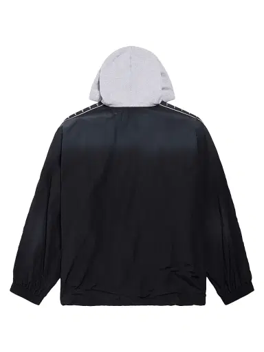 Balenciaga Men's Stripe Fit Tracksuit Jacket - Black Grey | Thumbnail 2
