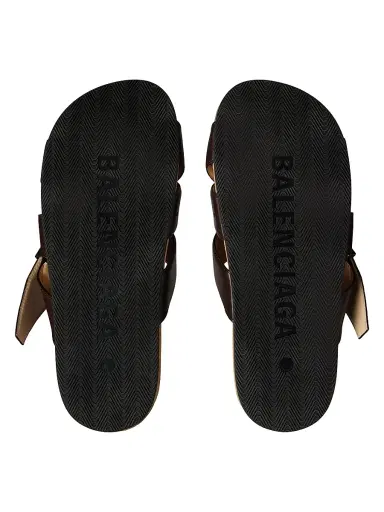 Balenciaga Men's Belt Mules - Moka - Size 12 | Thumbnail 4