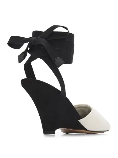 Jacquemus Women's The High Espadrilles Colorblocked Wedge Mules - Light Beige - Size 12 | Thumbnail 3