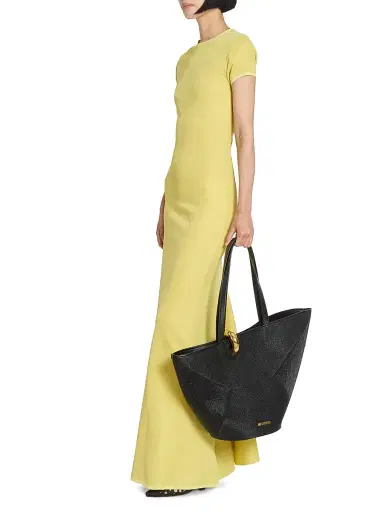 Jacquemus Women's Le Bambola Woven Tote Bag - Black | Thumbnail 2