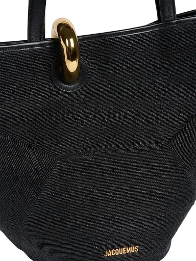 Jacquemus Women's Le Bambola Woven Tote Bag - Black | Thumbnail 5