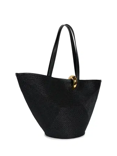 Jacquemus Women's Le Bambola Woven Tote Bag - Black | Thumbnail 6