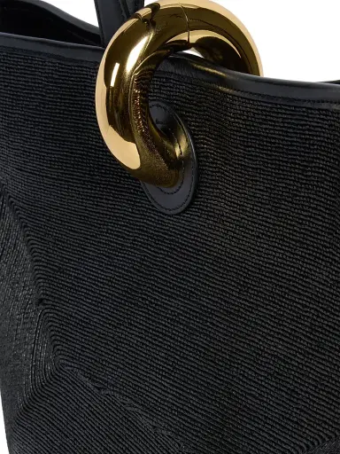 Jacquemus Women's Le Bambola Woven Tote Bag - Black | Thumbnail 7