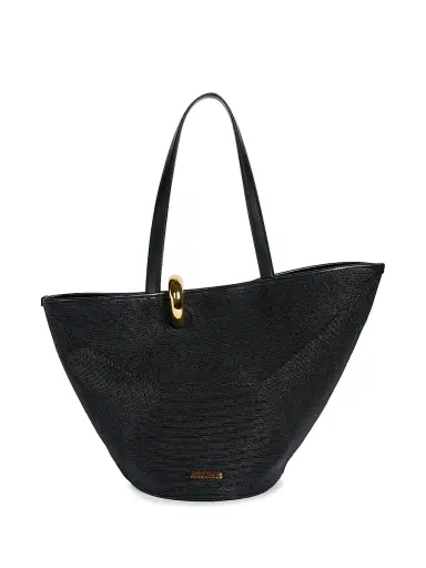 Jacquemus Women's Le Bambola Woven Tote Bag - Black | Thumbnail 1