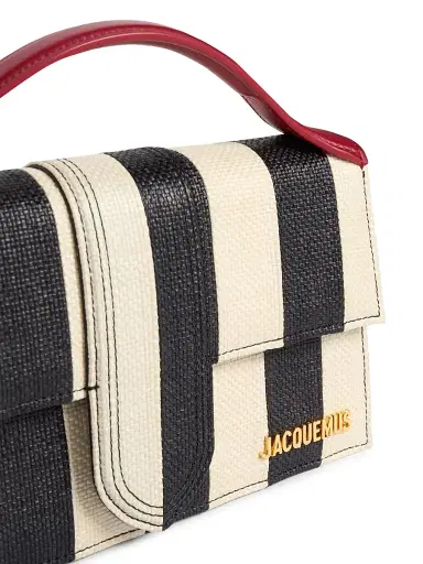 Jacquemus Women's Le Grand Bambino Striped Crossbody Bag | Thumbnail 5 Jacquemus Women's Le Grand Bambino Striped Crossbody Bag | Thumbnail 5