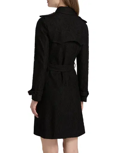 Burberry Women's Foxfield Paisley Lace Trench Coat | Thumbnail 5 Burberry Women's Foxfield Paisley Lace Trench Coat | Thumbnail 5