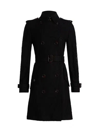 Burberry Women's Foxfield Paisley Lace Trench Coat | Thumbnail 1 Burberry Women's Foxfield Paisley Lace Trench Coat | Thumbnail 1