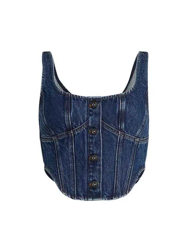 Women's Denim Corset Top - Blue