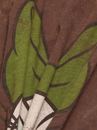 Ganni Women's Future Heavy Daisy-Graphic Cotton Jersey T-Shirt - Chicory Coffee | Thumbnail 7