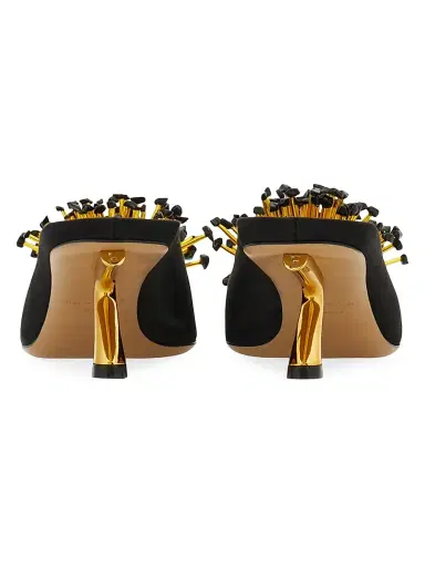 Ferragamo Women's Safi 55MM Floral Appliqué Mules | Thumbnail 3
