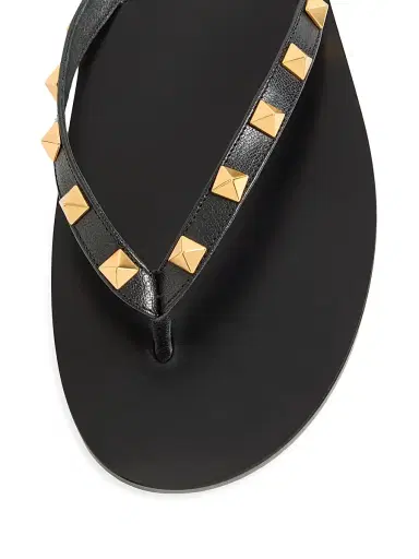 Valentino Garavani Men's Rockstud Kidskin Flip Flops - Black - Size 7.5 | Thumbnail 5 Valentino Garavani Men's Rockstud Kidskin Flip Flops - Black - Size 7.5 | Thumbnail 5