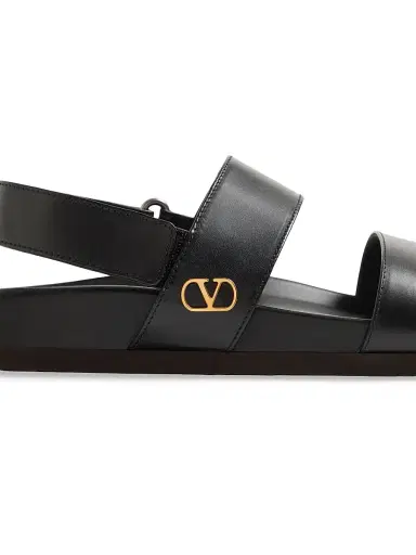 Valentino Garavani Men's Studshield Calfskin Sandals - Black - Size 8.5 | Thumbnail 6 Valentino Garavani Men's Studshield Calfskin Sandals - Black - Size 8.5 | Thumbnail 6