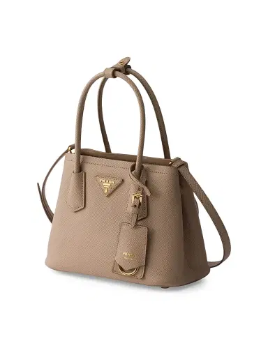 Prada Women's Double Saffiano Leather Top Handle Bag - Pink | Thumbnail 4