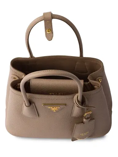 Prada Women's Double Saffiano Leather Top Handle Bag - Pink | Thumbnail 6