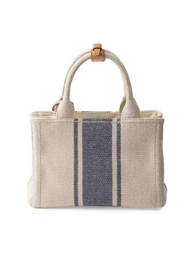 Prada Women's Jardinière  Cotton Canvas Top Handle Bag - Beige Khaki | Thumbnail 3