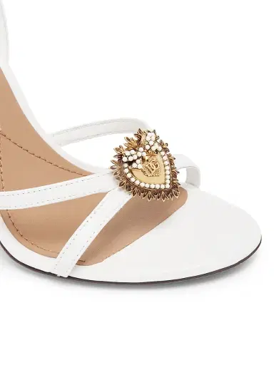 Dolce & Gabbana Women's Devotion 105MM Strappy Leather Sandals | Thumbnail 5 Dolce & Gabbana Women's Devotion 105MM Strappy Leather Sandals | Thumbnail 5