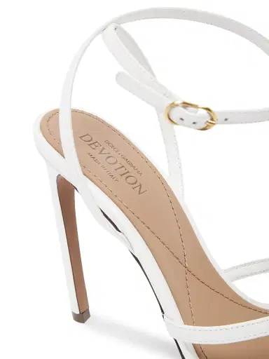 Dolce & Gabbana Women's Devotion 105MM Strappy Leather Sandals | Thumbnail 6 Dolce & Gabbana Women's Devotion 105MM Strappy Leather Sandals | Thumbnail 6