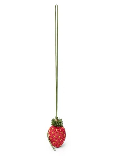 Loewe Women's x Paula's Ibiza Strawberry Raffia Coin Purse - Red | Thumbnail 2 Loewe Women's x Paula's Ibiza Strawberry Raffia Coin Purse - Red | Thumbnail 2
