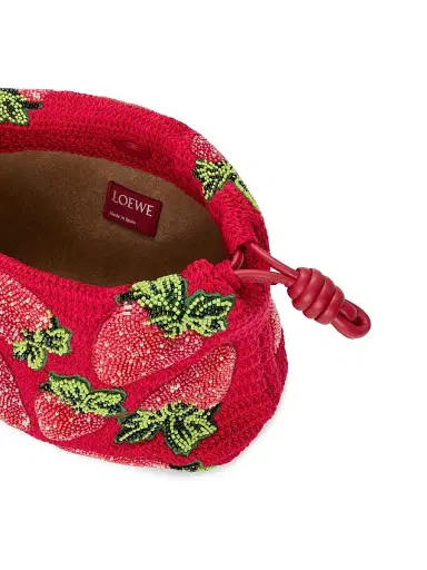 Loewe Women's x Paula's Ibiza Flamenco Mini Strawberry-Beaded Purse - Red | Thumbnail 8 Loewe Women's x Paula's Ibiza Flamenco Mini Strawberry-Beaded Purse - Red | Thumbnail 8