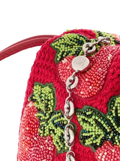 Loewe Women's x Paula's Ibiza Flamenco Mini Strawberry-Beaded Purse - Red | Thumbnail 9 Loewe Women's x Paula's Ibiza Flamenco Mini Strawberry-Beaded Purse - Red | Thumbnail 9