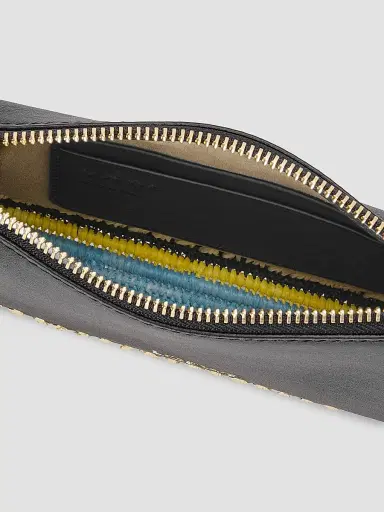 Loewe Women's x Paula's Ibiza Rio Whipstitch Leather-Raffia Pouch - Black | Thumbnail 5 Loewe Women's x Paula's Ibiza Rio Whipstitch Leather-Raffia Pouch - Black | Thumbnail 5