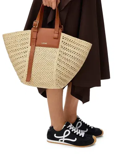 Loewe Women's x Paula's Ibiza Hammock Raffia Cabas Tote Bag - Natural Tan | Thumbnail 2 Loewe Women's x Paula's Ibiza Hammock Raffia Cabas Tote Bag - Natural Tan | Thumbnail 2