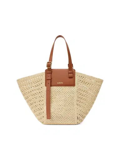 Loewe Women's x Paula's Ibiza Hammock Raffia Cabas Tote Bag - Natural Tan | Thumbnail 1 Loewe Women's x Paula's Ibiza Hammock Raffia Cabas Tote Bag - Natural Tan | Thumbnail 1
