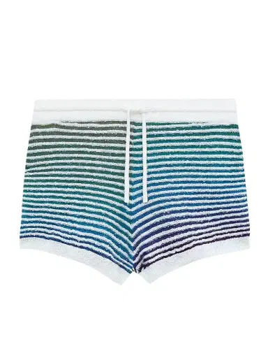Loewe Women's x Paula's Ibiza Gradient Stripe Cotton-Blend Shorts | Thumbnail 1