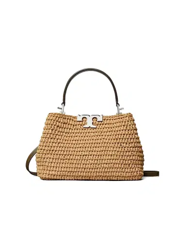 Tory Burch Women's Eleanor Mini Raffia Satchel - Honeycomb | Thumbnail 1