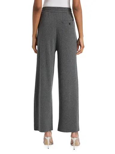 Lanvin Women's Stretch-Wool-Cashmere Relaxed Trousers - Dove | Thumbnail 5