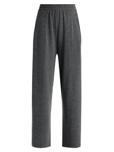 Lanvin Women's Stretch-Wool-Cashmere Relaxed Trousers - Dove | Thumbnail 1
