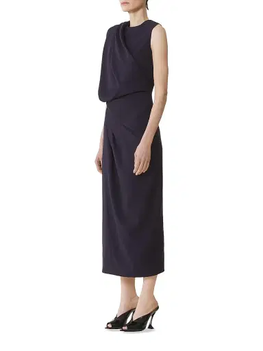 Lanvin Women's Midi Dress in Flannel - Montana | Thumbnail 3