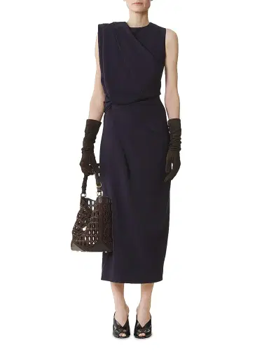 Lanvin Women's Midi Dress in Flannel - Montana | Thumbnail 6