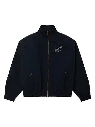 Willy Chavarria Men's Ruff Rider Zip-Front Track Jacket - Peacoat Stripe - Size Small | Thumbnail 1