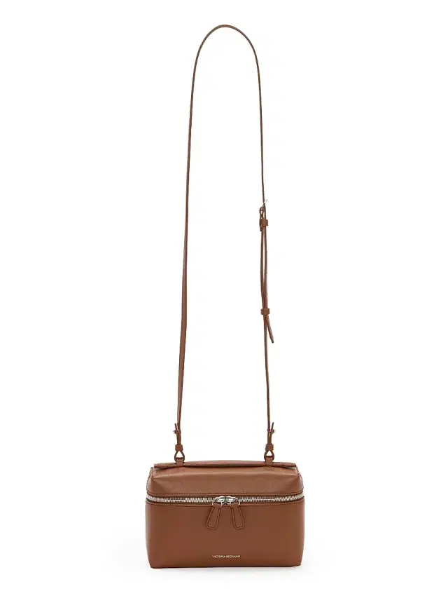 Victoria Beckham Women's Vanity Leather Crossbody Bag - Tan