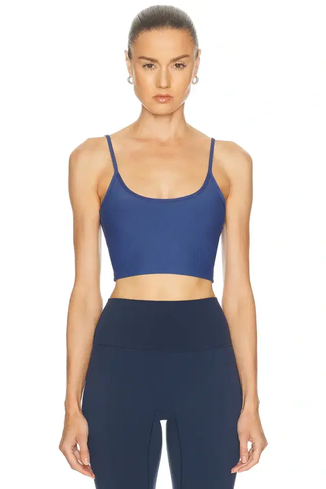 Christy Strappy Rib Long Bra Top
