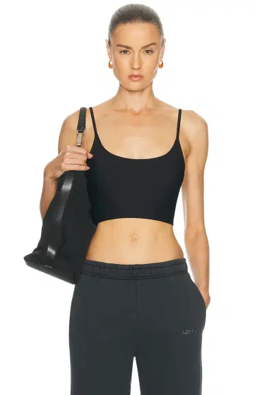 LDMA Christy Strappy Rib Long Bra Top | Thumbnail 1